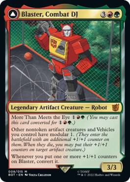 Blaster, Combat DJ // Blaster, Morale Booster [Transformers]