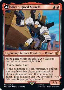 Slicer, Hired Muscle // Slicer, High-Speed Antagonist [Transformers]