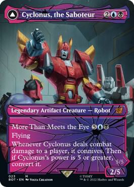 Cyclonus, the Saboteur // Cyclonus, Cybertronian Fighter (Shattered Glass) [Transformers]