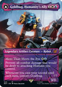 Goldbug, Humanity's Ally // Goldbug, Scrappy Scout (Shattered Glass) [Transformers]
