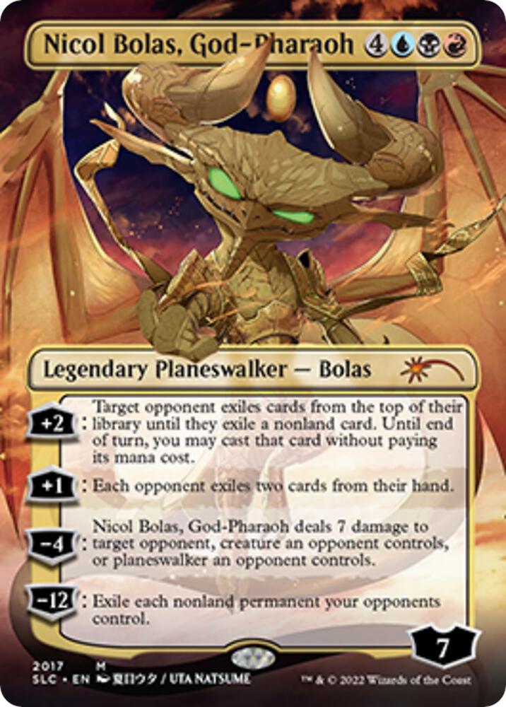 Nicol Bolas, God-Pharaoh (Borderless) [Secret Lair Countdown Kit]