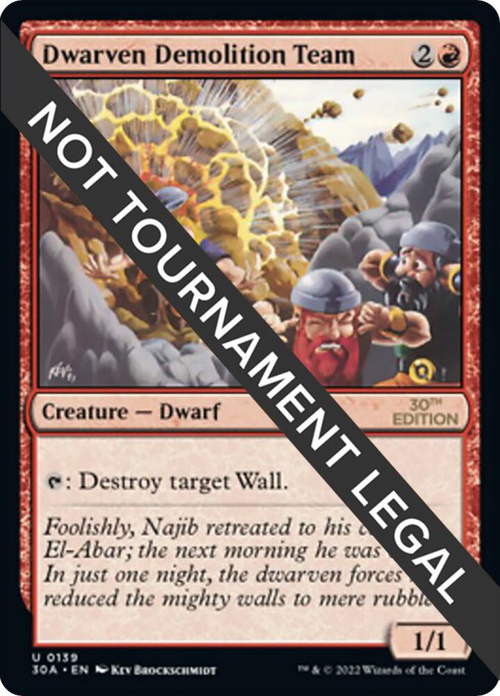 Dwarven Demolition Team [30th Anniversary Edition]