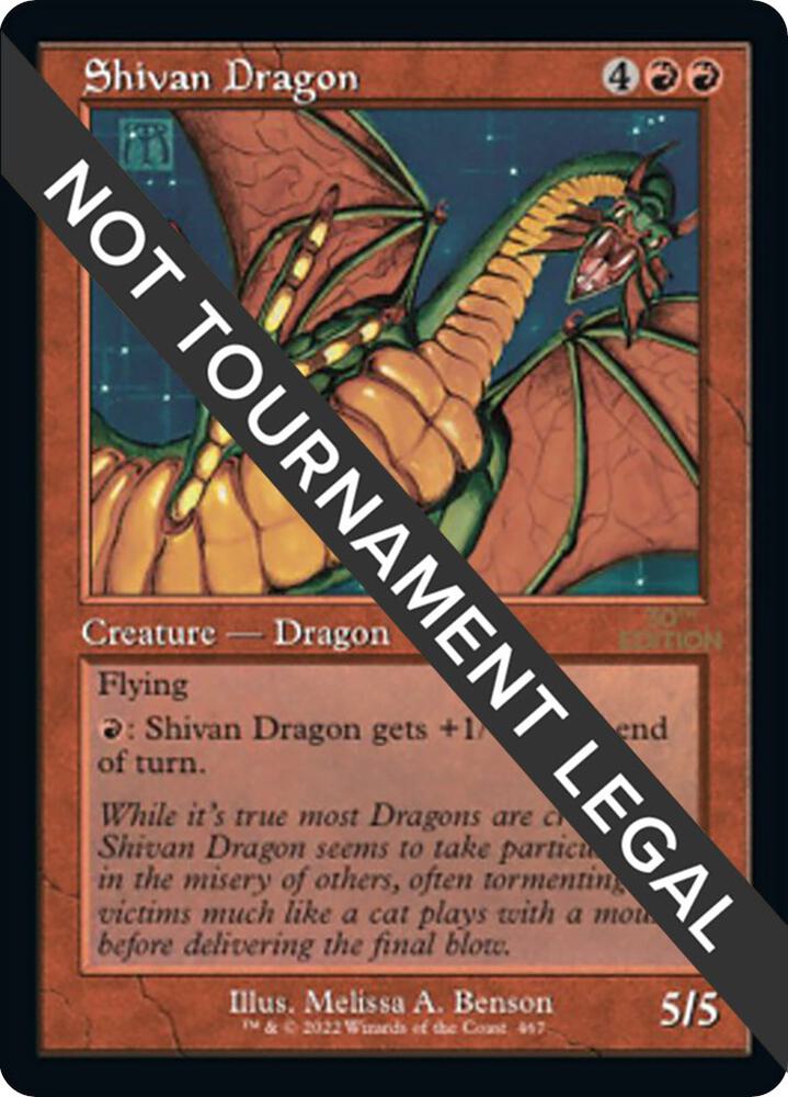 Shivan Dragon (Retro) [30th Anniversary Edition]