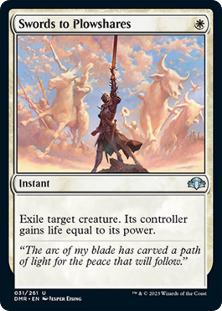 Swords to Plowshares [Dominaria Remastered]