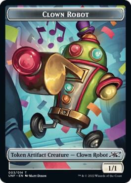 Clown Robot (003) // Balloon Double-Sided Token [Unfinity Tokens]