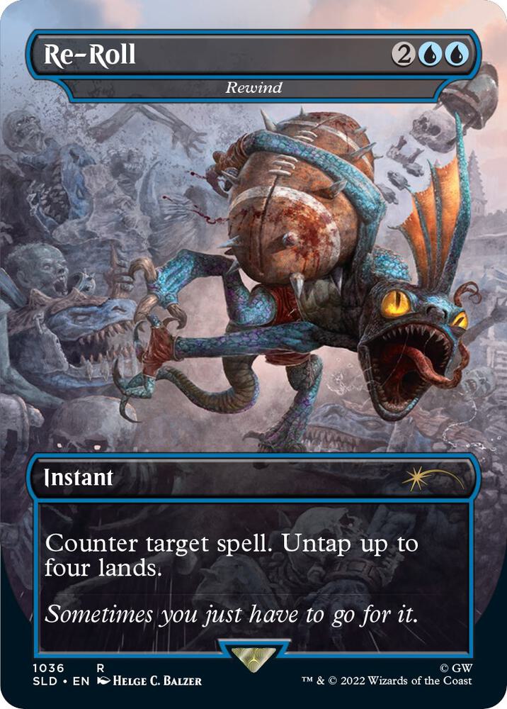 Re-Roll - Rewind (Borderless) [Secret Lair Drop Series]