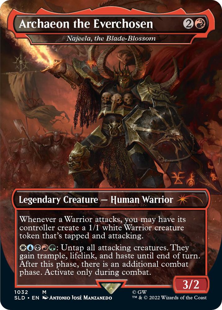 Archaeon the Everchosen - Najeela, the Blade-Blossom (Borderless) [Secret Lair Drop Series]
