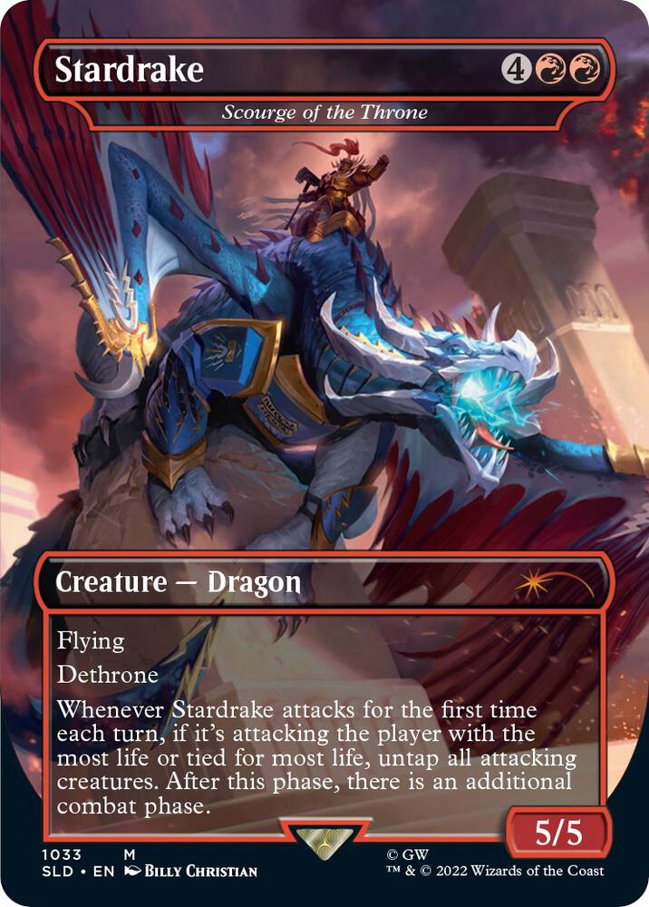 Stardrake - Scourge of the Throne (Borderless) [Secret Lair Drop Series]