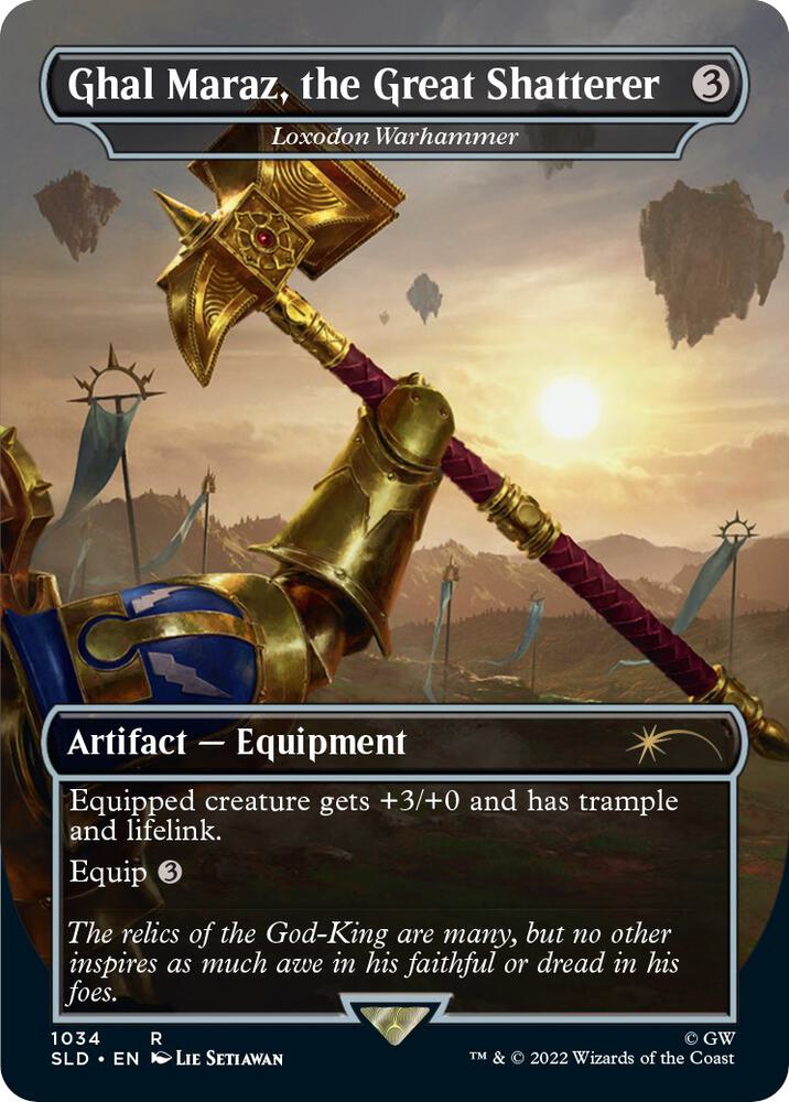 Ghal Maraz, the Great Shatterer - Loxodon Warhammer (Borderless) [Secret Lair Drop Series]