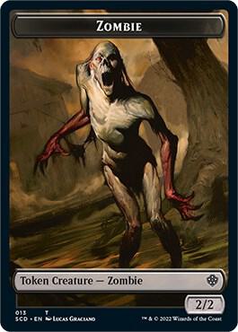 Zombie // Zombie Army Double-Sided Token [Starter Commander Decks]