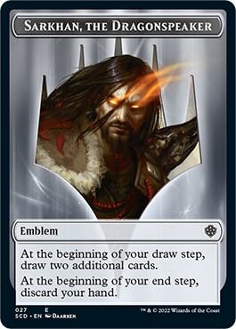 Sarkhan, the Dragonspeaker // Sarkhan, the Dragonspeaker Double-Sided Token [Starter Commander Decks]