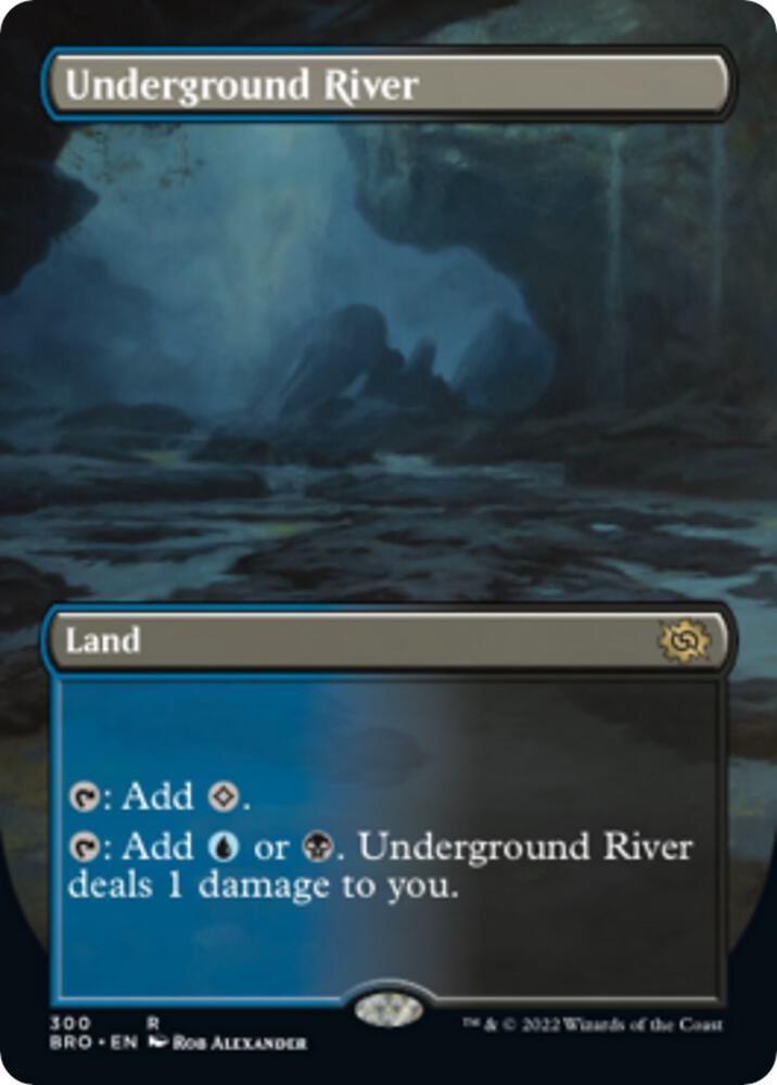 Underground River (Borderless Alternate Art) [The Brothers' War]