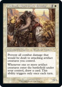 Losheel, Clockwork Scholar (Retro) [The Brothers' War Commander]