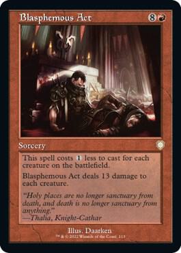 Blasphemous Act (Retro) [The Brothers' War Commander]