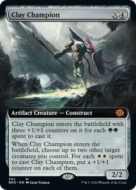 Clay Champion (Extended Art) [The Brothers' War]
