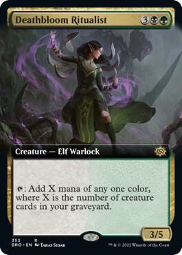 Deathbloom Ritualist (Extended Art) [The Brothers' War]