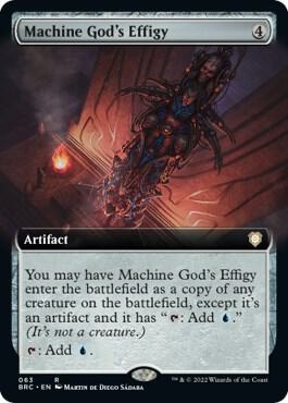 Machine God's Effigy (Extended Art) [The Brothers' War Commander]