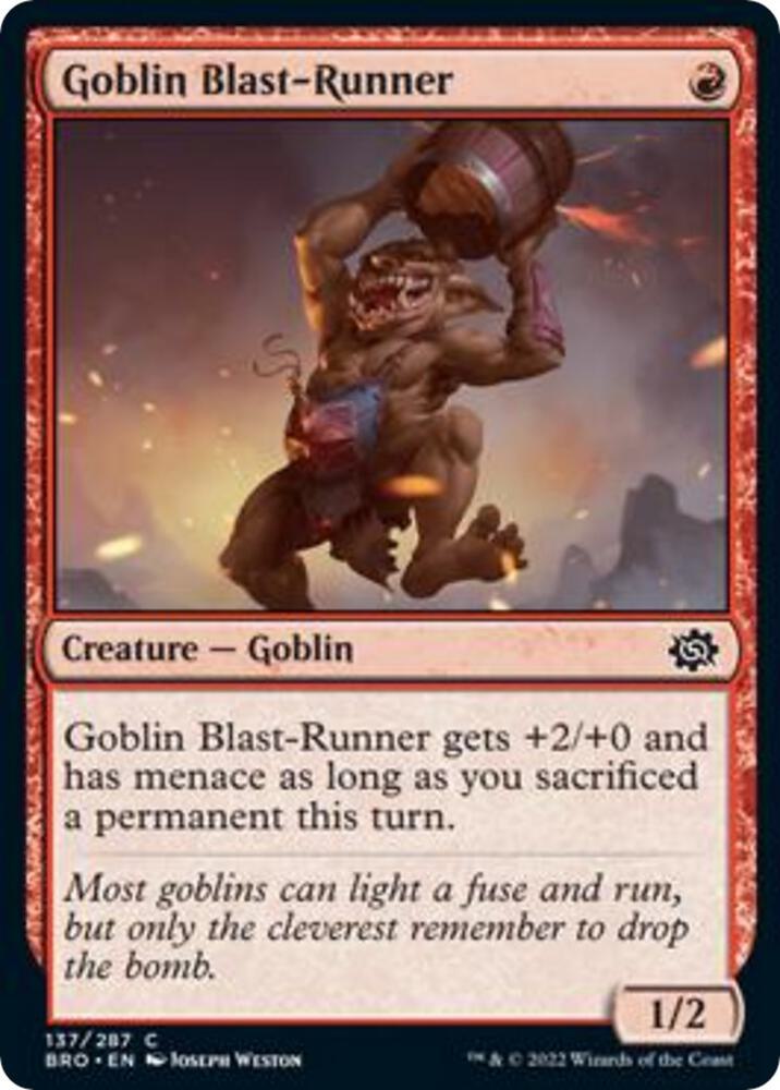 Goblin Blast-Runner [The Brothers' War]