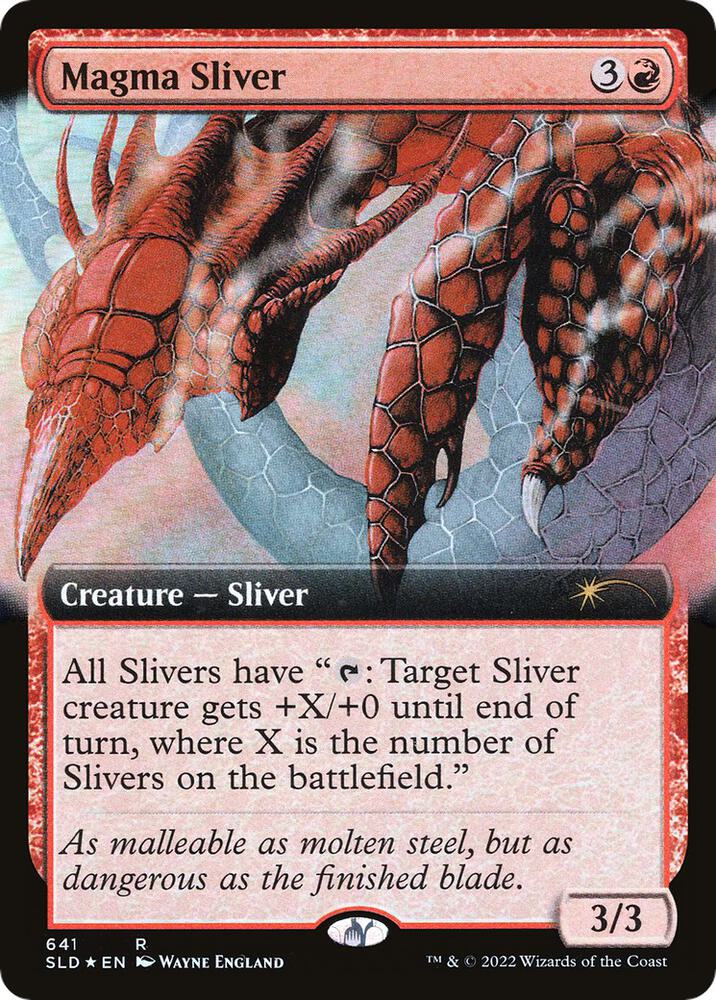 Magma Sliver (Extended Art) [Secret Lair Drop Series]