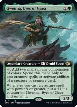 Gwenna, Eyes of Gaea (Extended Art) [The Brothers' War]