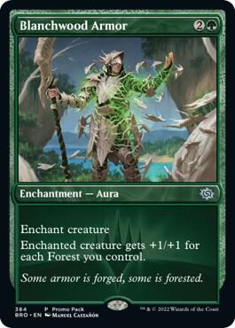 Blanchwood Armor (Promo Pack) [The Brothers' War Promos]