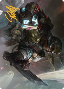 Retrieval Agent Art Card (Gold-Stamped Signature) [The Brothers' War Art Series]