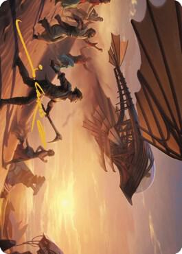 Take Flight Art Card (Gold-Stamped Signature) [The Brothers' War Art Series]