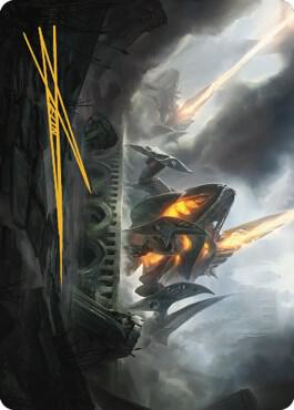 Skitterbeam Battalion Art Card (Gold-Stamped Signature) [The Brothers' War Art Series]