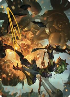 Argothian Sprite Art Card (Gold-Stamped Signature) [The Brothers' War Art Series]