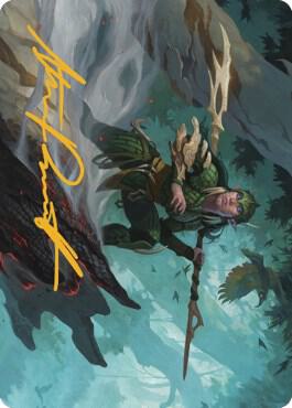 Gwenna, Eyes of Gaea Art Card (Gold-Stamped Signature) [The Brothers' War Art Series]