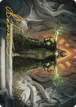 Titania, Voice of Gaea Art Card (Gold-Stamped Signature) [The Brothers' War Art Series]