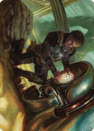 Urza, Powerstone Prodigy Art Card [The Brothers' War Art Series]