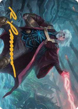 Urza, Lord Protector Art Card (Gold-Stamped Signature) [The Brothers' War Art Series]