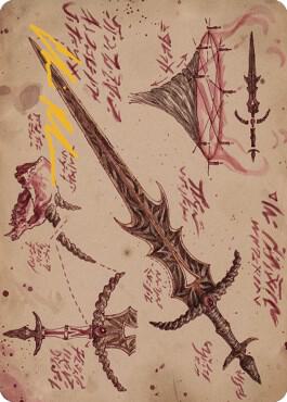 Blackblade Reforged Art Card (Gold-Stamped Signature) [The Brothers' War Art Series]