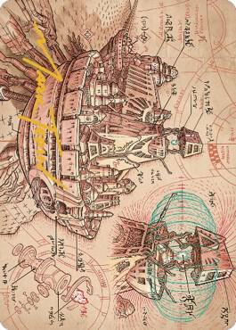 Defense Grid Art Card (Gold-Stamped Signature) [The Brothers' War Art Series]