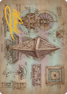 Keening Stone Art Card (Gold-Stamped Signature) [The Brothers' War Art Series]