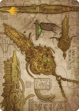 Key to the City Art Card (Gold-Stamped Planeswalker Symbol) [The Brothers' War Art Series]