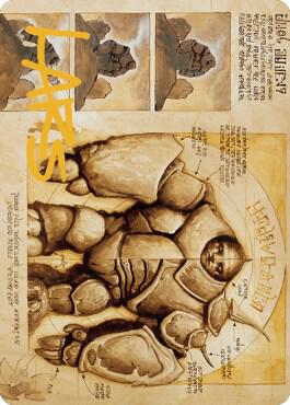 Precursor Golem Art Card (Gold-Stamped Signature) [The Brothers' War Art Series]