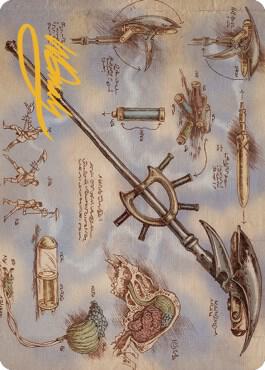 Staff of Domination Art Card (Gold-Stamped Signature) [The Brothers' War Art Series]