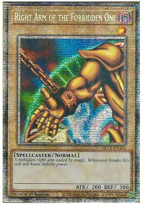 Right Arm of the Forbidden One [BLCR-EN104] Starlight Rare