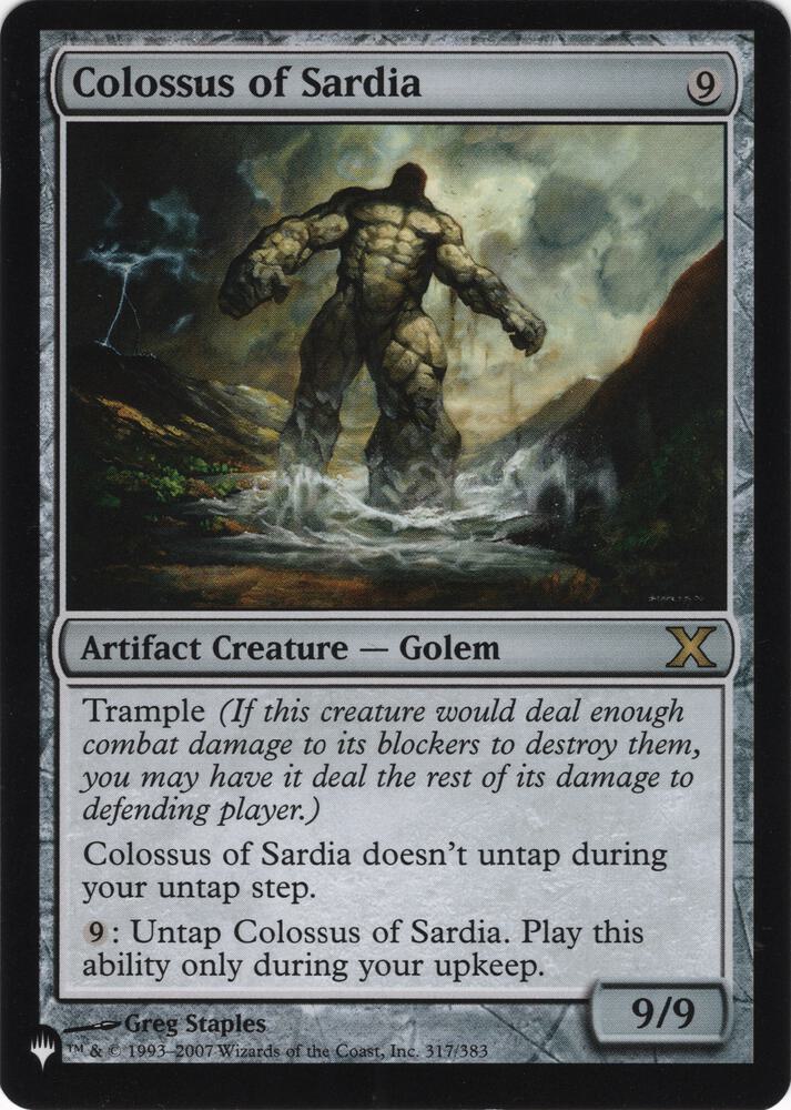 Colossus of Sardia [The List]