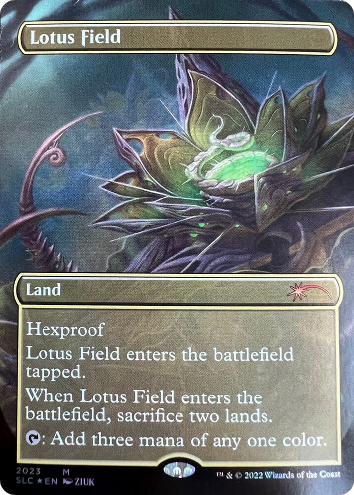 Lotus Field (Borderless) [Secret Lair Countdown Kit]