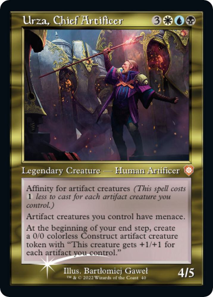 Urza, Chief Artificer (040) (Retro) (Display Commander) [The Brothers' War Commander]