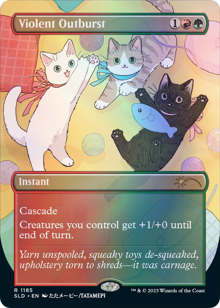 Violent Outburst (Borderless) [Secret Lair Drop Series]