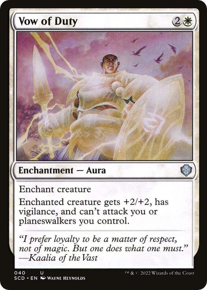 Vow of Duty [Starter Commander Decks]