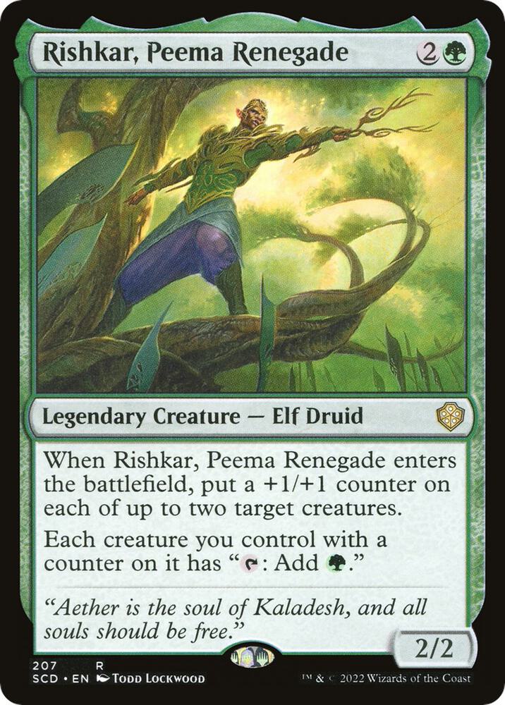 Rishkar, Peema Renegade [Starter Commander Decks]