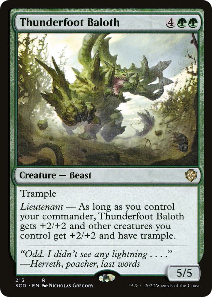 Thunderfoot Baloth [Starter Commander Decks]