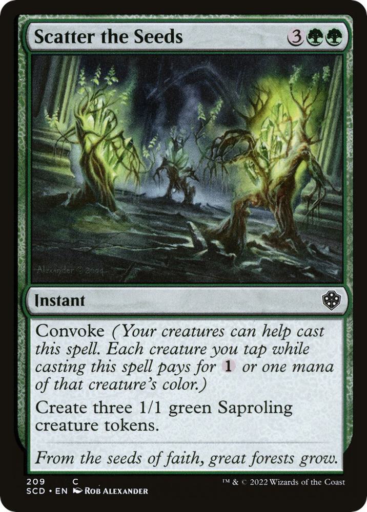 Scatter the Seeds [Starter Commander Decks]