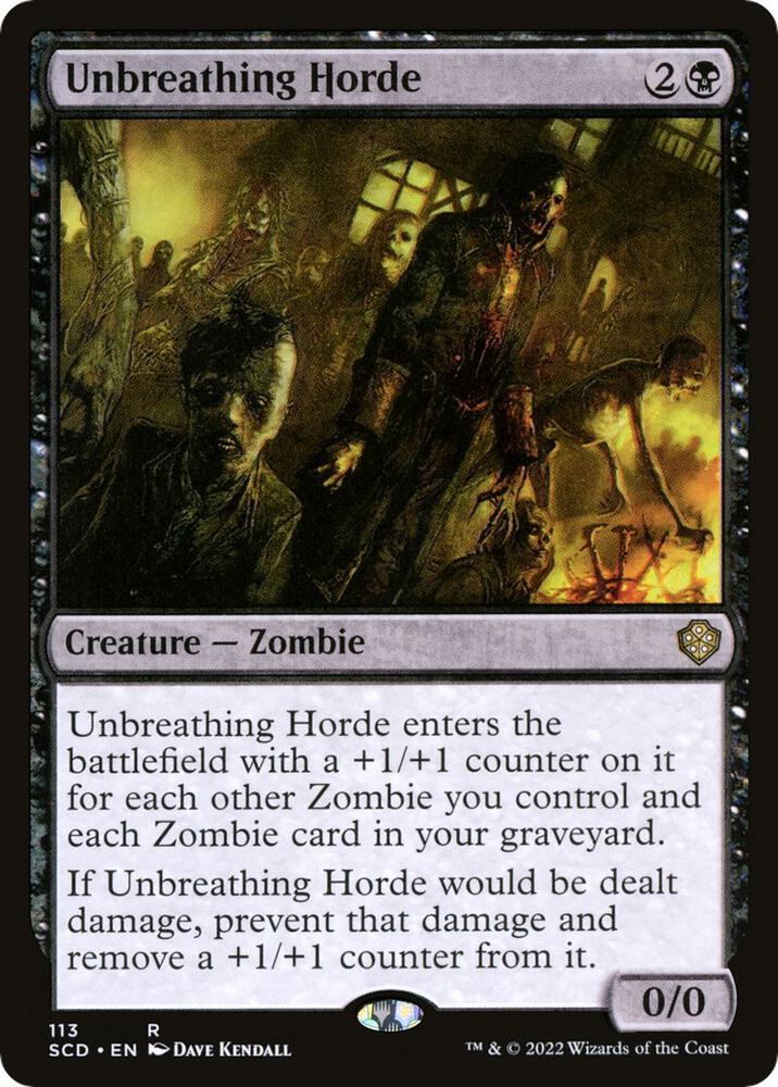 Unbreathing Horde [Starter Commander Decks]