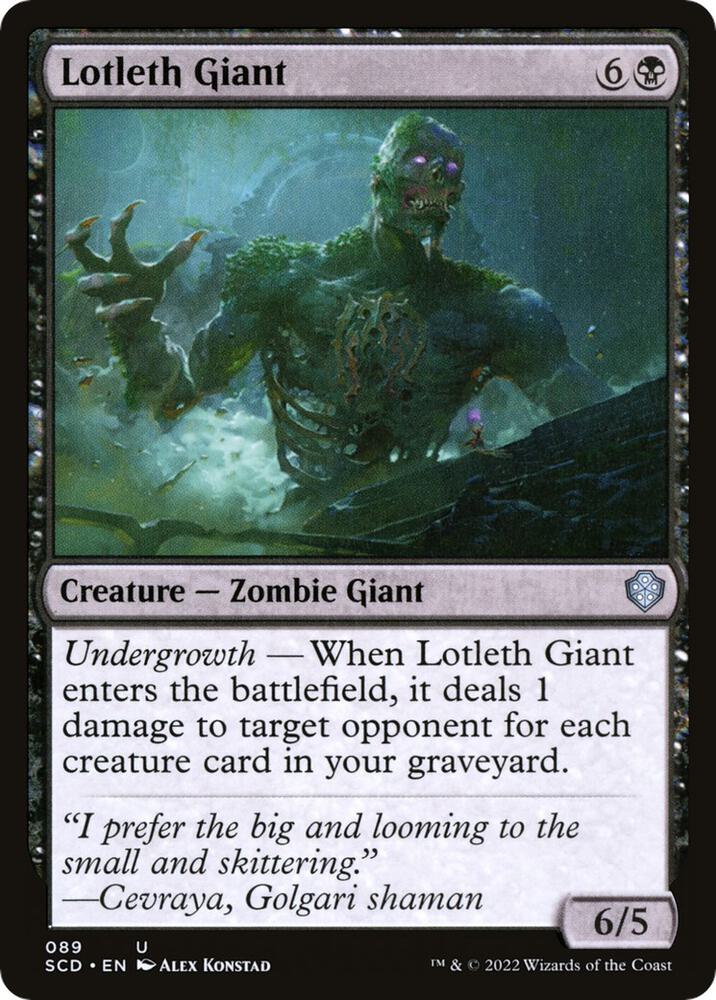 Lotleth Giant [Starter Commander Decks]